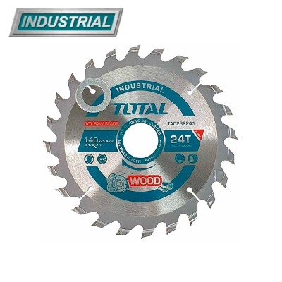 Диск пильный 140x25,4 мм 24 зуба по дереву TOTAL TAC232241 Диск пильный 140x25,4 мм 24 зуба по дереву TOTAL TAC232241