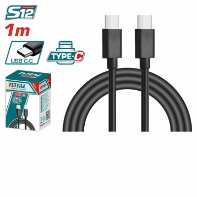 Кабель USB-С TOTAL TIUCC02 (1 м) Кабель USB-С TOTAL TIUCC02 (1 м)