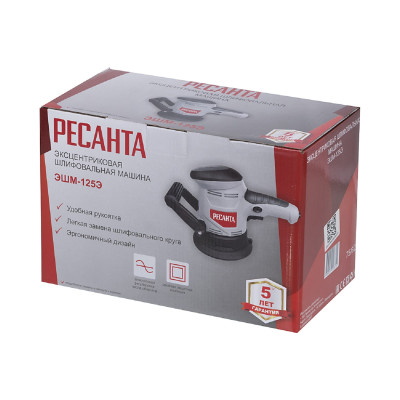 Эксцентриковая шлифмашина Ресанта ЭШМ-125Э Эксцентриковая шлифмашина Ресанта ЭШМ-125Э
