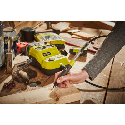 ONE + / Гравер аккумуляторный RYOBI R18RT-0 (без батареи) ONE + / Гравер аккумуляторный RYOBI R18RT-0 (без батареи)