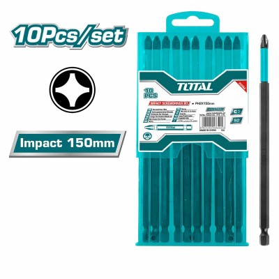 Бита ударная PH2 150 мм TOTAL TACIM16PH263 (10 шт) Бита ударная PH2 150 мм TOTAL TACIM16PH263 (10 шт)