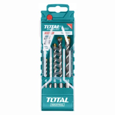 Набор сверл по бетону TOTAL TACSD5051 (5 шт) Набор сверл по бетону TOTAL TACSD5051 (5 шт)