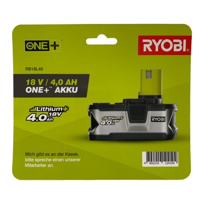 ONE + / Аккумулятор RYOBI RB18L40 ONE + / Аккумулятор RYOBI RB18L40