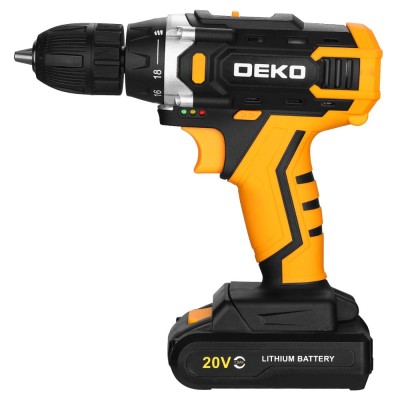 Дрель-шуруповерт аккумуляторная DEKO Banger 20V ONE + Дрель-шуруповерт аккумуляторная DEKO Banger 20V ONE +