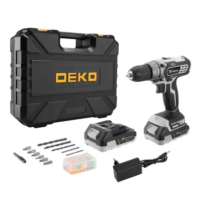 Дрель-шуруповерт аккумуляторная DEKO DKCD20 Black Edition SET 3 Дрель-шуруповерт аккумуляторная DEKO DKCD20 Black Edition SET 3