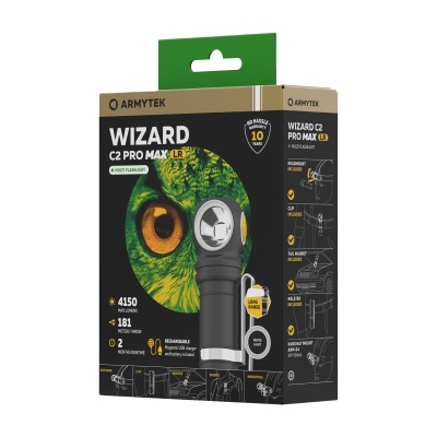 Фонарь Armytek Wizard C2 Pro MAX LR Белый Фонарь Armytek Wizard C2 Pro MAX LR Белый