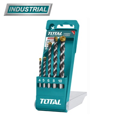 Набор сверл по бетону TOTAL TACSD5051 (5 шт) Набор сверл по бетону TOTAL TACSD5051 (5 шт)