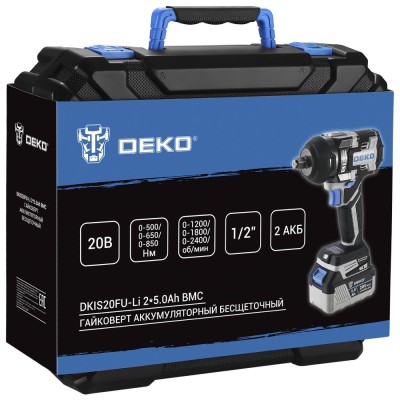 Гайковерт аккумуляторный DEKO DKIS20FU-Li Гайковерт аккумуляторный DEKO DKIS20FU-Li