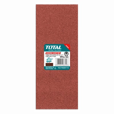 Шлифлисты 115x264 мм P120 TOTAL TAC74926115 (5 шт) Шлифлисты 115x264 мм P120 TOTAL TAC74926115 (5 шт)
