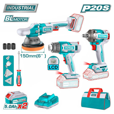 Набор аккумуляторных инструментов TOTAL TOSLI240863 Набор аккумуляторных инструментов TOTAL TOSLI240863