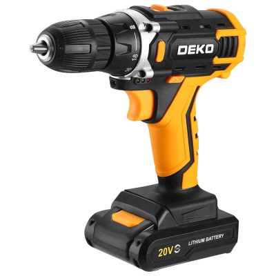 Дрель-шуруповерт аккумуляторная DEKO Banger 20V ONE + Дрель-шуруповерт аккумуляторная DEKO Banger 20V ONE +