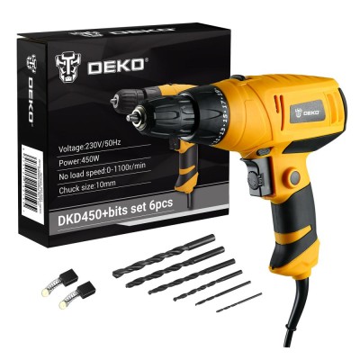 Шуруповерт сетевой DEKO DKD450 SET Шуруповерт сетевой DEKO DKD450 SET