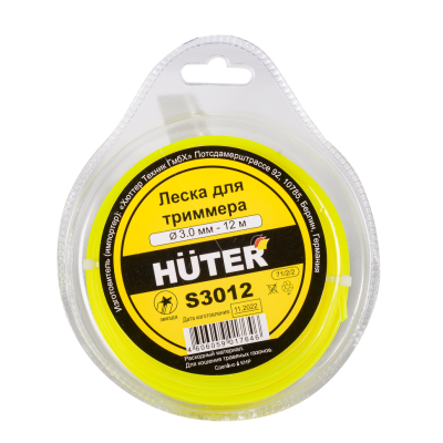 Леска (3 мм, 12 м, звезда) Huter S3012 Леска (3 мм, 12 м, звезда) Huter S3012