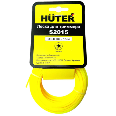 Леска (2.0 мм; 15 м; звезда) Huter S2015 Леска (2.0 мм; 15 м; звезда) Huter S2015