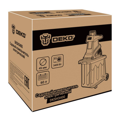 Измельчитель садовых отходов сетевой DEKO DKSH3400 Измельчитель садовых отходов сетевой DEKO DKSH3400