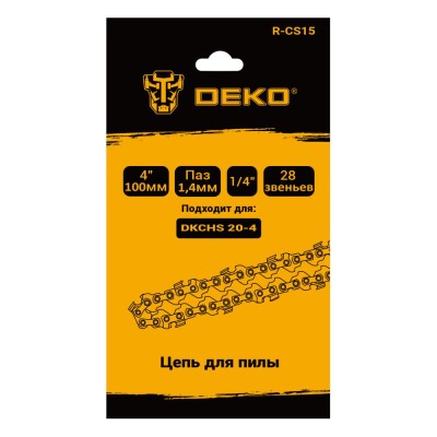 Цепь для пилы 1/4 " DEKO R-CS15 Цепь для пилы 1/4 " DEKO R-CS15