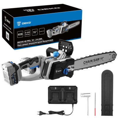 Пила цепная аккумуляторная DEKO DKCHS 40 PRO Пила цепная аккумуляторная DEKO DKCHS 40 PRO
