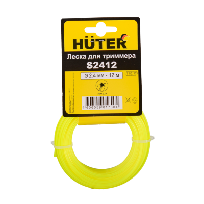 Леска (2.4 мм, 12 м, звезда) Huter S2412 Леска (2.4 мм, 12 м, звезда) Huter S2412
