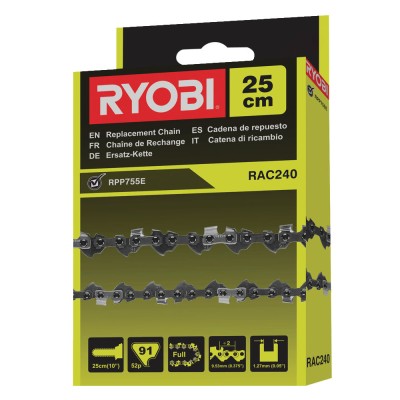 Цепь 25 см / 10 " для высоторезов RYOBI RAC240 Цепь 25 см / 10 " для высоторезов RYOBI RAC240