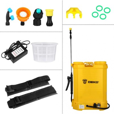 Опрыскиватель ранцевый аккумуляторный DEKO DKSP10 16 л 065-0942 Опрыскиватель ранцевый аккумуляторный DEKO DKSP10 16 л 065-0942
