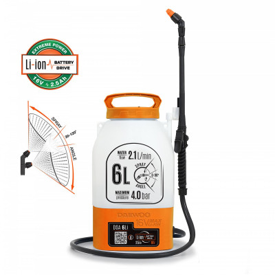 Опрыскиватель аккумуляторный DAEWOO DSA 6Li Опрыскиватель аккумуляторный DAEWOO DSA 6Li