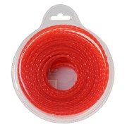 Леска триммерная витой квадрат FUBAG FQ 2,4 мм, 15 м